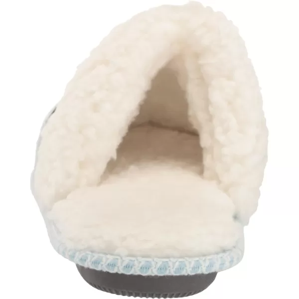 MUK LUKS Womens Frida Scuff SlippersLight Blue