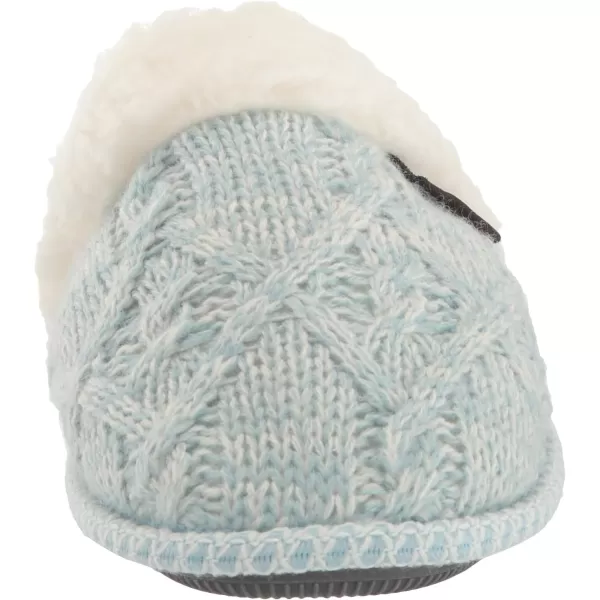 MUK LUKS Womens Frida Scuff SlippersLight Blue