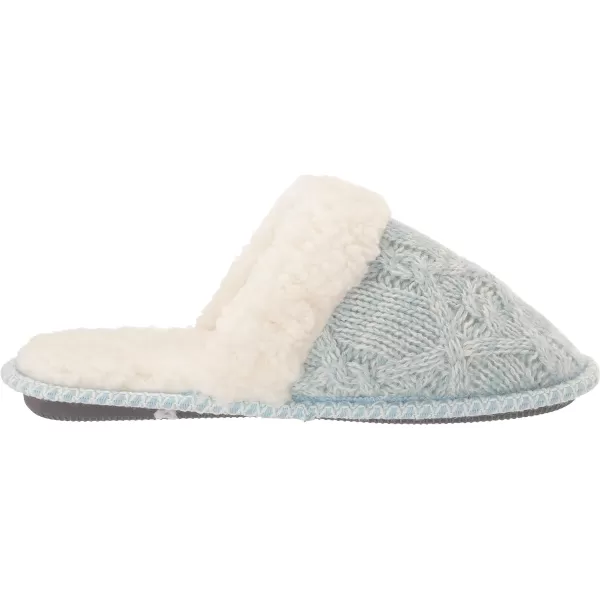 MUK LUKS Womens Frida Scuff SlippersLight Blue