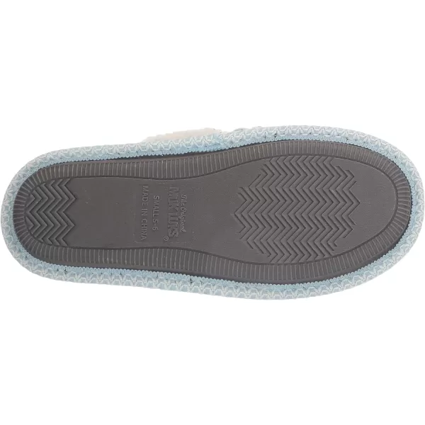 MUK LUKS Womens Frida Scuff SlippersLight Blue