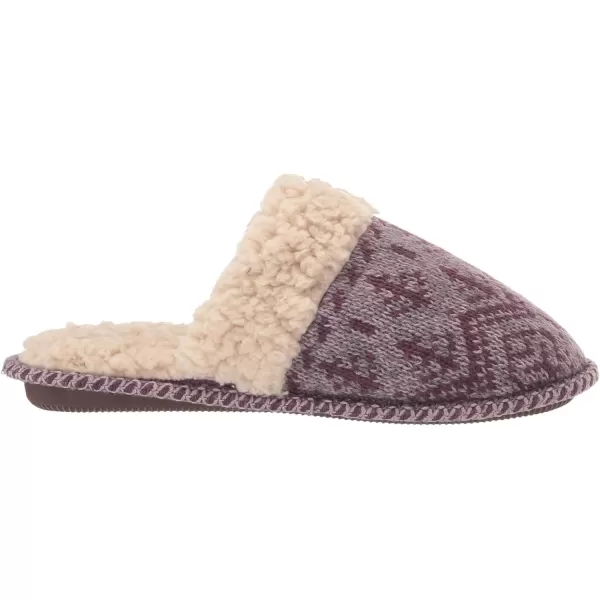 MUK LUKS Womens Frida Scuff SlippersLight Purple