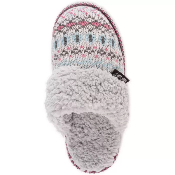 MUK LUKS Womens Frida Scuff SlippersMedium Grey Heather