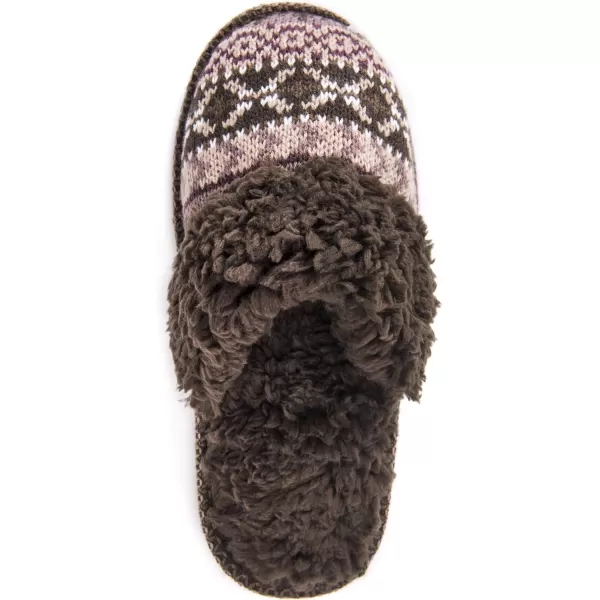 MUK LUKS Womens Frida Scuff SlippersMocha Mousse