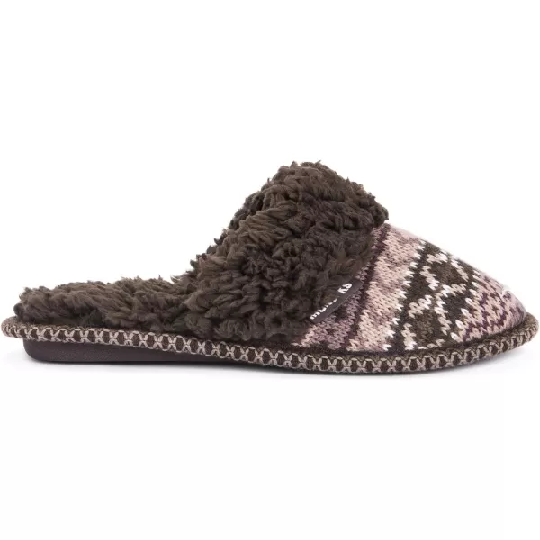 MUK LUKS Womens Frida Scuff SlippersMocha Mousse