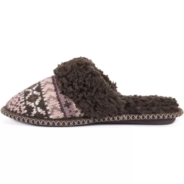 MUK LUKS Womens Frida Scuff SlippersMocha Mousse