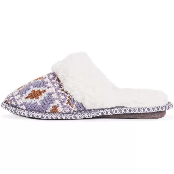 MUK LUKS Womens Frida Scuff SlippersPurple