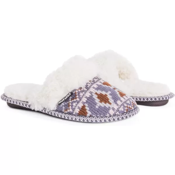 MUK LUKS Womens Frida Scuff SlippersPurple