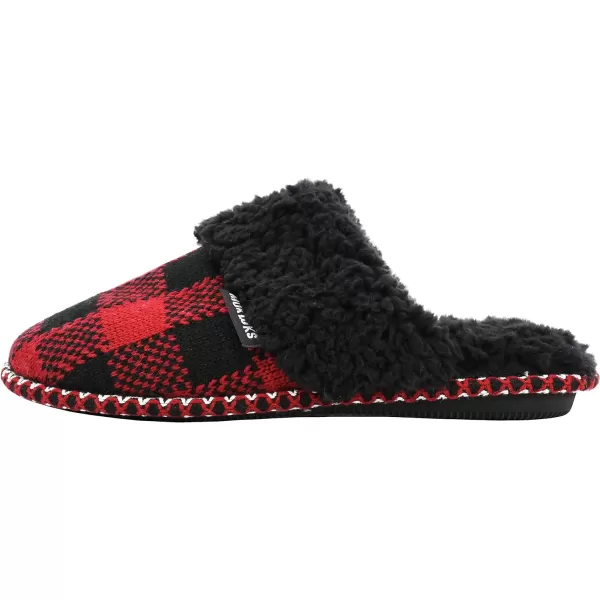 MUK LUKS Womens Frida Scuff SlippersRed Buffalo