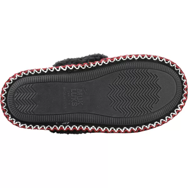 MUK LUKS Womens Frida Scuff SlippersRed Buffalo