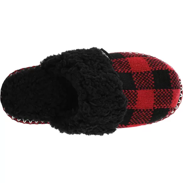 MUK LUKS Womens Frida Scuff SlippersRed Buffalo