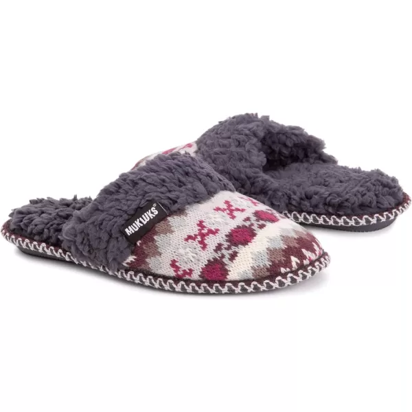 MUK LUKS Womens Frida Scuff SlippersRose