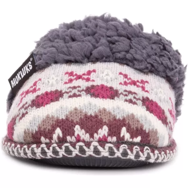 MUK LUKS Womens Frida Scuff SlippersRose