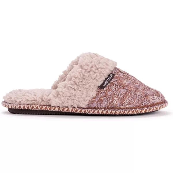 MUK LUKS Womens Frida Scuff SlippersWinter Voilet