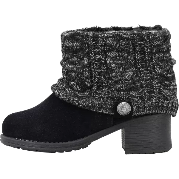 MUK LUKS Womens Haley Boots AnkleBlackGrey