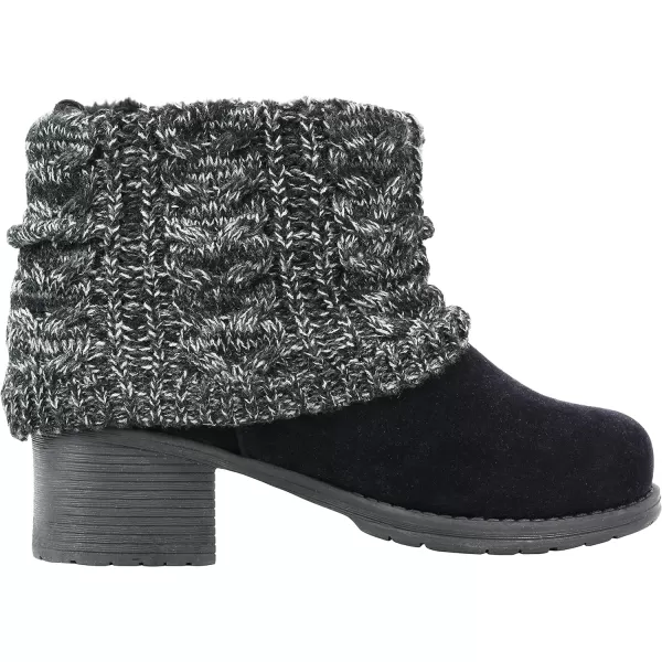 MUK LUKS Womens Haley Boots AnkleBlackGrey