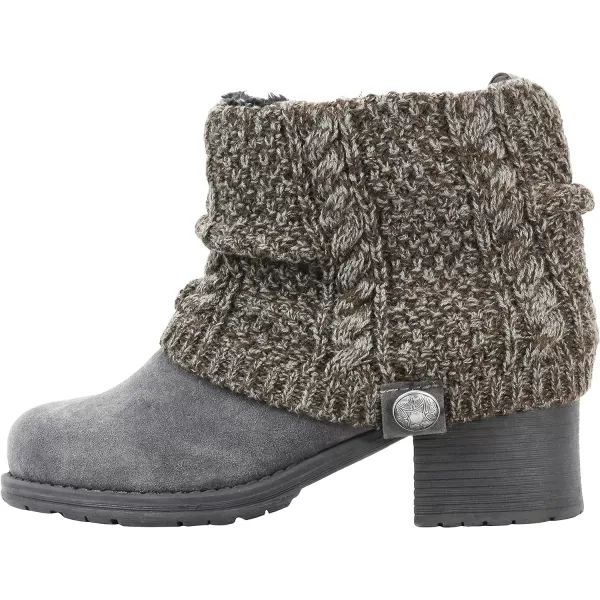 MUK LUKS Womens Haley Boots AnkleBrown Grey Marl