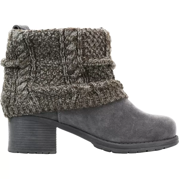 MUK LUKS Womens Haley Boots AnkleBrown Grey Marl