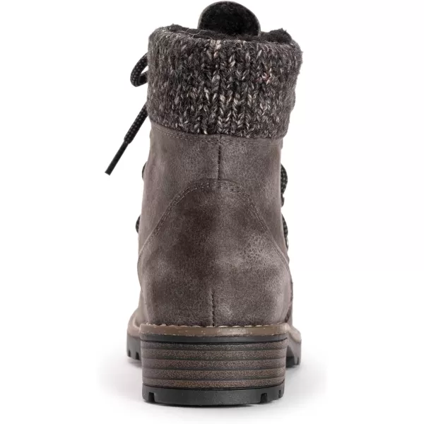 MUK LUKS Womens Hiker Rocky BootsBlack Distressed