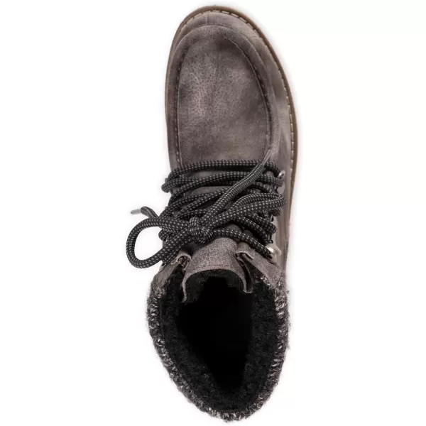 MUK LUKS Womens Hiker Rocky BootsBlack Distressed