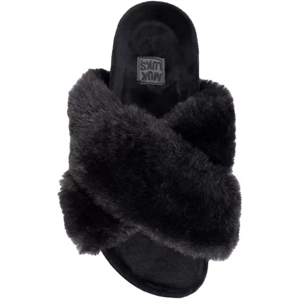 MUK LUKS Womens Hydrangea SlipperBlack