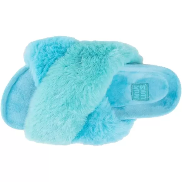 MUK LUKS Womens Hydrangea SlipperTeal