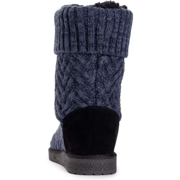 MUK LUKS Womens Janet BootNavyBlack