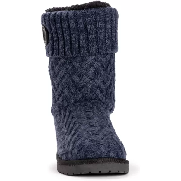 MUK LUKS Womens Janet BootNavyBlack