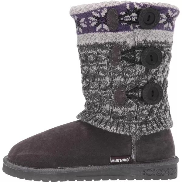 MUK LUKS Womens Janet Fashion BootsDark Grey