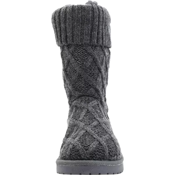 MUK LUKS Womens Janet Fashion BootsGrey Lattice