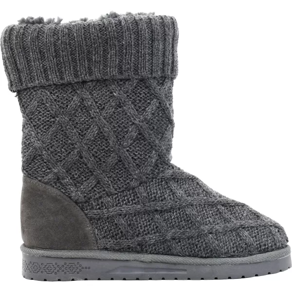 MUK LUKS Womens Janet Fashion BootsGrey Lattice