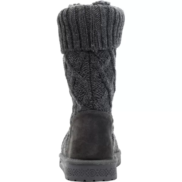 MUK LUKS Womens Janet Fashion BootsGrey Lattice