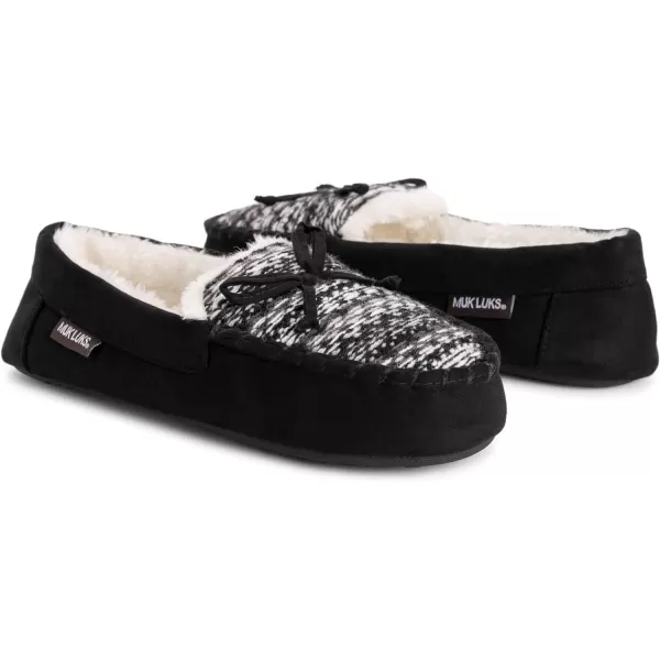 MUK LUKS Womens Jaylah Lee MoccasinEbony