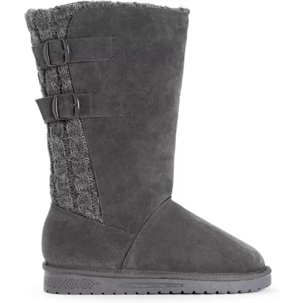 MUK LUKS Womens Jean BootsGreyDark Grey