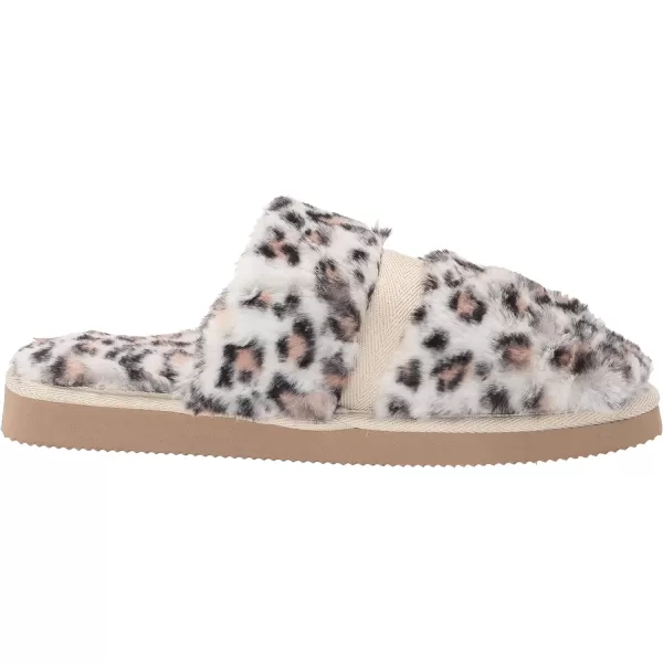 MUK LUKS Womens Kathy Ireland Zinnia Scuff SlipperLeopard