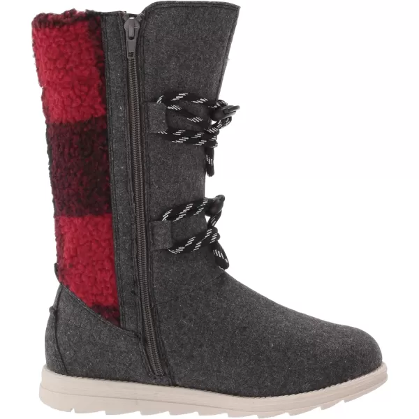 MUK LUKS Womens Lace Up Fashion BootDark Grey