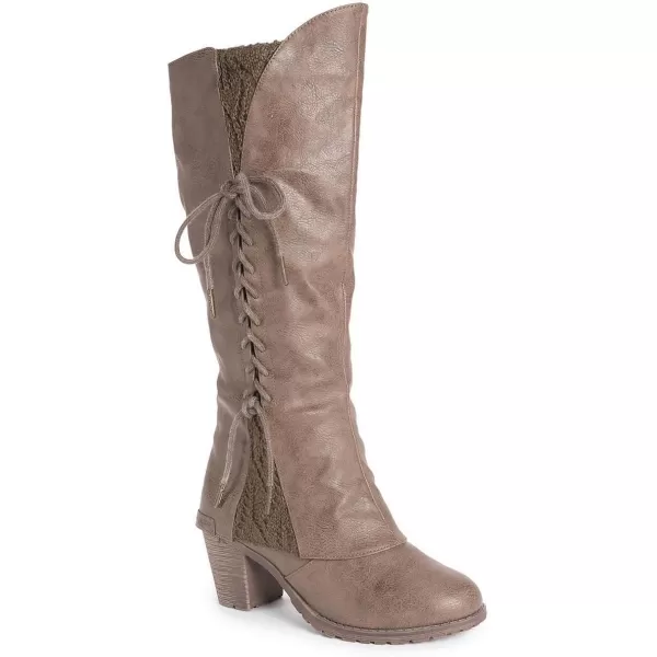 MUK LUKS Womens Lacy Leo Fashion BootsStone