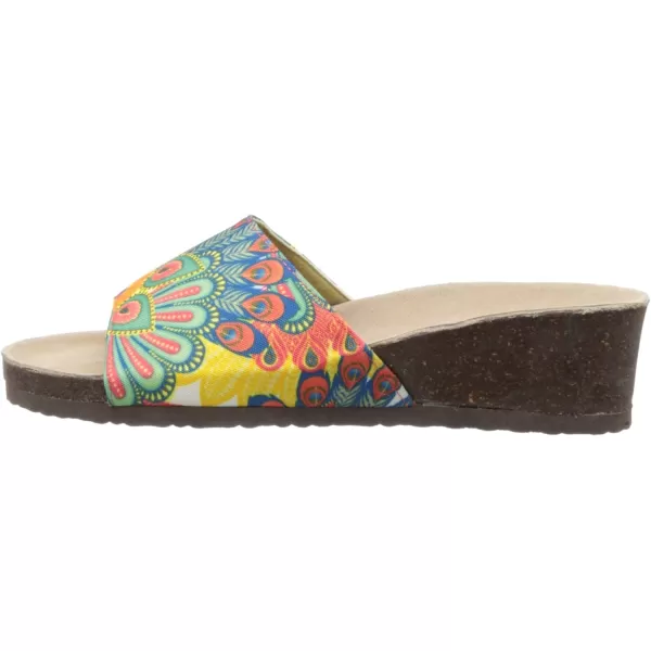 MUK LUKS Womens Lea Wedge SandalOrange Peacock