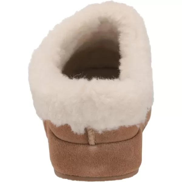 MUK LUKS Womens Leather Goods Serafine Clog SlipperCamel