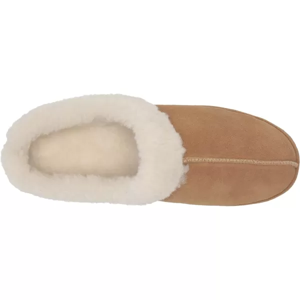 MUK LUKS Womens Leather Goods Serafine Clog SlipperCamel