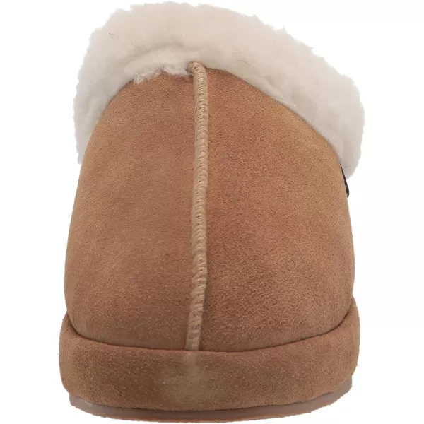 MUK LUKS Womens Leather Goods Serafine Clog SlipperCamel