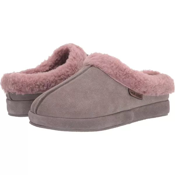 MUK LUKS Womens Leather Goods Serafine Clog SlipperDriftwood