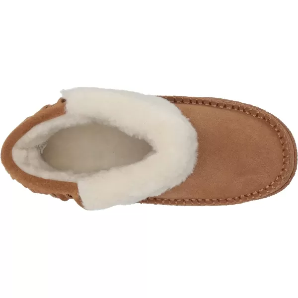 MUK LUKS Womens Leather Goods Veroni SlipperCamel