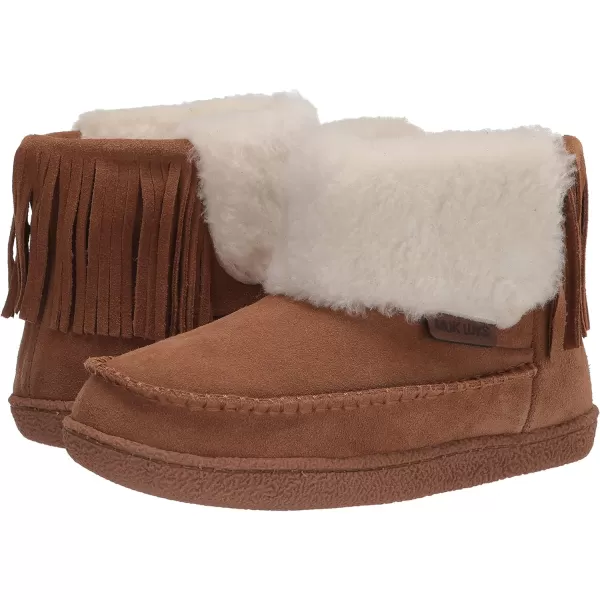 MUK LUKS Womens Leather Goods Veroni SlipperCamel