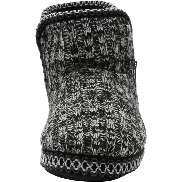 MUK LUKS Womens Leigh SlippersBlack Marl Rib