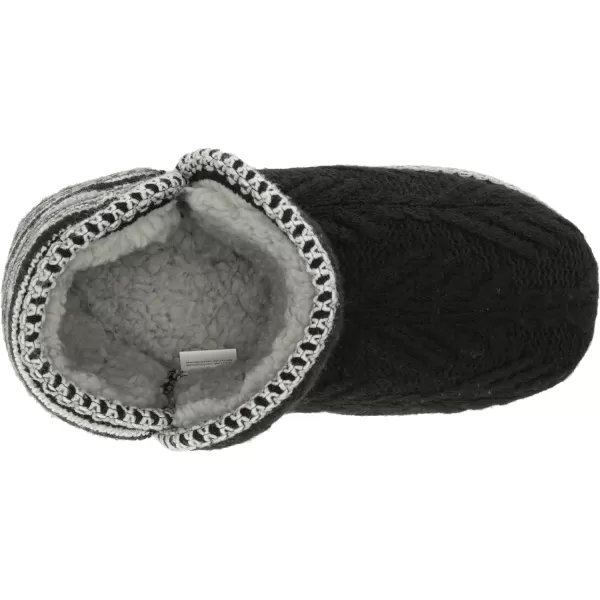 MUK LUKS Womens Leigh SlippersBlackWhite