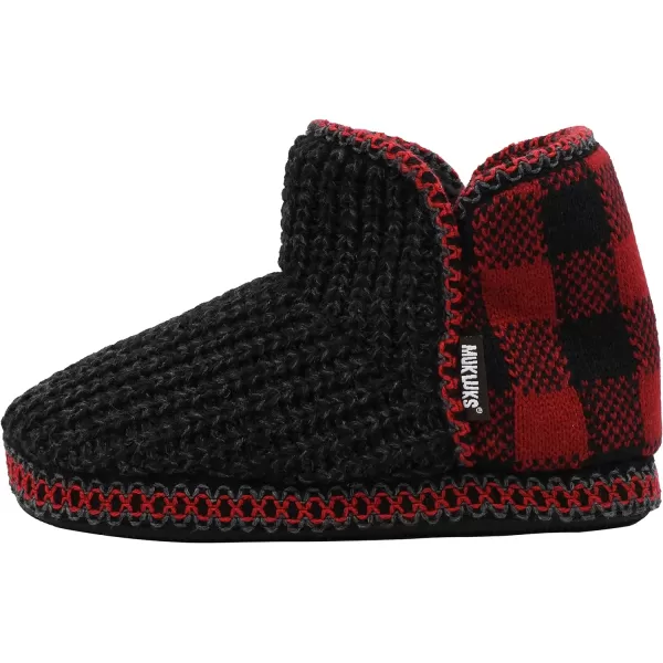 MUK LUKS Womens Leigh SlippersBuffalo Check Birds Eye