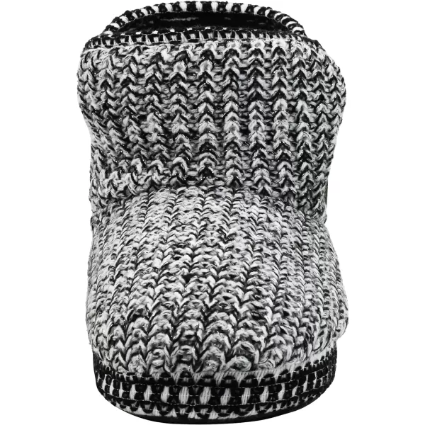 MUK LUKS Womens Leigh SlippersChevron BlackWhite Boho