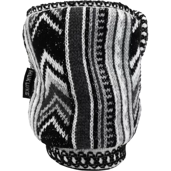 MUK LUKS Womens Leigh SlippersChevron BlackWhite Boho