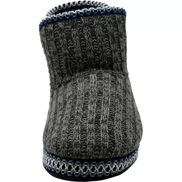 MUK LUKS Womens Leigh SlippersDark Grey Heath