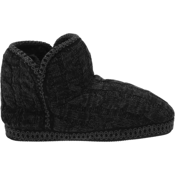 MUK LUKS Womens Leigh SlippersEbonyDark Grey